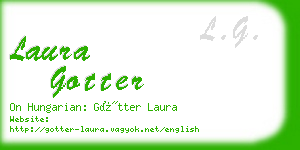 laura gotter business card